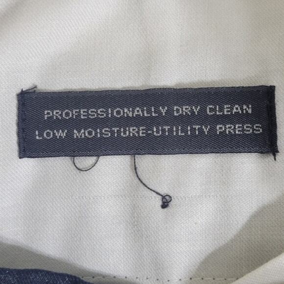 Krizia Dress Pants Mens Size 38x29 Dark Blue Cuffed Pleated Made in Italy Slacks - Picture 9 of 10